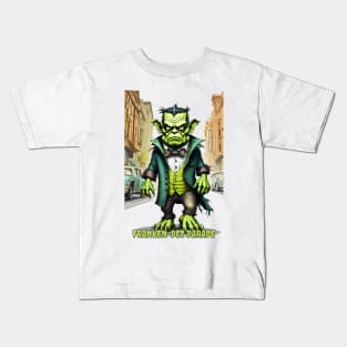 Monster Pets in Halloween shirt design Kids T-Shirt